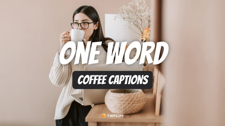 One-Word Coffee Captions for Instagram
